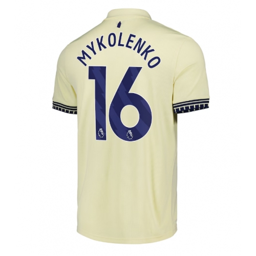 Billige Fotballdrakt Everton Vitaliy Mykolenko #16 Replika Bortedrakt 2025-26 Kortermet Billige Fotballdrakt Everton Vitaliy Mykolenko #16 Replika Bortedrakt 2025-26 Kortermet